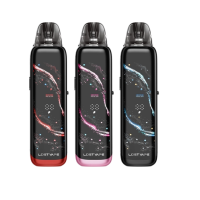 Kit Pod Galaxy T360 2.5ml 1200mAh - Lost Vape - USB C - vers. FarbenKit Pod Galaxy T360 2.5ml 1200mAh - Lost Vape - USB C - vers. FarbenEntdecken Sie das Galaxy T360, eine Kreation von Lost Vape, die Stil und Leistung vereint.Integrierter 1200-mAh-Akku mit schneller USB-C-Aufladung (2 A).Leistung von 5 bis 35 Watt, die sich automatisch an die eingesetzte Kartusche anpasst.Energiesparmodus für noch längere Sitzungen.2,5 ml Side-Fill-Kartusche mit integrierter Mesh-Spule.Einstellbarer Luftstrom, ideal für MTL- bis RDL-Vaping.360°-gebogenes Display, klar und gut lesbar mit atemberaubenden Animationen.Durch Ziehen aktiviert für sofortigen Gebrauch.Kompatibel mit allen Kartuschen der Ursa-Serie.Lieferumfang1 x Galaxy T360 Mod1 x Ursa Top Fill V3 0,8 Ohm Kartusche1 x O-Ring1 x Ursa Kartusche Kurzanleitung1 x Tastenanleitung1 x Garantiekarte1 x Bedienungsanleitung1 x TragebandEigenschaftenGröße: 114,8 x 20 x 30 mmLeistung: 5–35 WIntegrierter Akku: 1200 mAhE-Liquid-Füllmenge: 2,5 mlNachfüllen: Seitliche BefüllungEinstellbarer LuftstromZugtyp: MTL bis RDLMaterial: KunststoffKompatible Kartuschen: Ursa-Serie17024Lost Vape22,90 CHFsmoke-shop.ch22,90 CHF