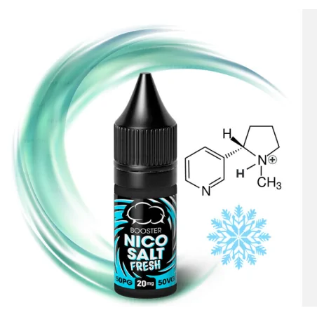Nicosalt Fresh - 20mg Shot - Nikotinsalz 50/50 - 10ml - Eliquid France - Shot - Booster
