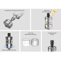 Tankverdampfer - Nautilus GT II (GT 2) Fertigcoiler - 4.5ml - 24 mmTankverdampfer - Nautilus GT II (GT 2) Fertigcoiler - 4.5ml - 24 mmEin wahres Highlight des Aspire Nautilus GT 2 Verdampfer ist seine Kompatibilität mit den Coils der beliebten Nautilus-Familie. Im Lieferumfang sind bereits zwei Verdampferköpfe enthalten: ein 0,3 Ohm Maschencoil und ein 1,8 Ohm BVC Coil. Damit aber nicht genug: Der Nautilus GT 2 ist mit vielen weiteren Coils kompatibel, z. B.Aspire Nautilus BVC CoilsAspire Nautilus MaschencoilsAspire Nautilus 2 CoilsAspire Nautilus 2S Coils17042Aspire18,10 CHFsmoke-shop.ch18,10 CHF