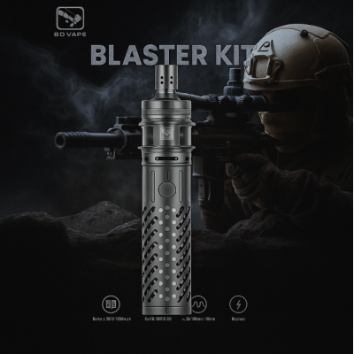KIT - Blaster Gun Edition - BD Vape - 18650 LED RGB - 26 mm - GunmetalBlaster mod und Precisio Sub-Ohm Blaster Edition, eine verheerende Kombo mit unvergleichlichem Stil.Funktioniert mit einem High-End-Akku BD-PRO XT55 21700 5500mAh oder 18650 (nicht enthalten).Dank des leistungsstarken und zuverlässigen Mosfets ist keine Leistungsanpassung erforderlich.Die Leistung eines mechatronischen Mods, die Sicherheit eines elektronischen Mods, ein mechatronischer Mod!Precisio Sub-Ohm Blaster Edition Tank mit einem Fassungsvermögen von 4,5/2ml und Top-Filling.Sehr präzise einstellbare Top-Airflow, perfekt für RDL- bis DL-Züge.RGB-LED-System, das die verbleibende Akkulaufzeit anzeigt.Das Design aus rostfreiem Stahl verleiht dem Gerät eine hohe Robustheit.Das rutschfeste Design liegt gut in der Hand und ist sehr gut verarbeitet.Batterie: 18650 oder 21700 nicht im Lieferumfang enthalten !16923BD Vape119,90 CHFsmoke-shop.ch119,90 CHF KIT - Blaster Gun Edition - BD Vape - 18650 LED RGB - 26 mm - GunmetalBlaster mod und Precisio Sub-Ohm Blaster Edition, eine verheerende Kombo mit unvergleichlichem Stil.Funktioniert mit einem High-End-Akku BD-PRO XT55 21700 5500mAh oder 18650 (nicht enthalten).Dank des leistungsstarken und zuverlässigen Mosfets ist keine Leistungsanpassung erforderlich.Die Leistung eines mechatronischen Mods, die Sicherheit eines elektronischen Mods, ein mechatronischer Mod!Precisio Sub-Ohm Blaster Edition Tank mit einem Fassungsvermögen von 4,5/2ml und Top-Filling.Sehr präzise einstellbare Top-Airflow, perfekt für RDL- bis DL-Züge.RGB-LED-System, das die verbleibende Akkulaufzeit anzeigt.Das Design aus rostfreiem Stahl verleiht dem Gerät eine hohe Robustheit.Das rutschfeste Design liegt gut in der Hand und ist sehr gut verarbeitet.Batterie: 18650 oder 21700 nicht im Lieferumfang enthalten !16923BD Vape119,90 CHFsmoke-shop.ch119,90 CHF
