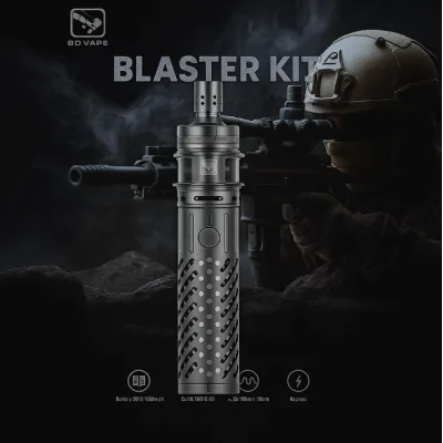 KIT - Blaster Gun Edition - BD Vape - 18650 LED RGB - 26 mm - GunmetalBlaster mod und Precisio Sub-Ohm Blaster Edition, eine verheerende Kombo mit unvergleichlichem Stil.Funktioniert mit einem High-End-Akku BD-PRO XT55 21700 5500mAh oder 18650 (nicht enthalten).Dank des leistungsstarken und zuverlässigen Mosfets ist keine Leistungsanpassung erforderlich.Die Leistung eines mechatronischen Mods, die Sicherheit eines elektronischen Mods, ein mechatronischer Mod!Precisio Sub-Ohm Blaster Edition Tank mit einem Fassungsvermögen von 4,5/2ml und Top-Filling.Sehr präzise einstellbare Top-Airflow, perfekt für RDL- bis DL-Züge.RGB-LED-System, das die verbleibende Akkulaufzeit anzeigt.Das Design aus rostfreiem Stahl verleiht dem Gerät eine hohe Robustheit.Das rutschfeste Design liegt gut in der Hand und ist sehr gut verarbeitet.Batterie: 18650 oder 21700 nicht im Lieferumfang enthalten !16923BD Vape119,90 CHFsmoke-shop.ch119,90 CHF KIT - Blaster Gun Edition - BD Vape - 18650 LED RGB - 26 mm - GunmetalBlaster mod und Precisio Sub-Ohm Blaster Edition, eine verheerende Kombo mit unvergleichlichem Stil.Funktioniert mit einem High-End-Akku BD-PRO XT55 21700 5500mAh oder 18650 (nicht enthalten).Dank des leistungsstarken und zuverlässigen Mosfets ist keine Leistungsanpassung erforderlich.Die Leistung eines mechatronischen Mods, die Sicherheit eines elektronischen Mods, ein mechatronischer Mod!Precisio Sub-Ohm Blaster Edition Tank mit einem Fassungsvermögen von 4,5/2ml und Top-Filling.Sehr präzise einstellbare Top-Airflow, perfekt für RDL- bis DL-Züge.RGB-LED-System, das die verbleibende Akkulaufzeit anzeigt.Das Design aus rostfreiem Stahl verleiht dem Gerät eine hohe Robustheit.Das rutschfeste Design liegt gut in der Hand und ist sehr gut verarbeitet.Batterie: 18650 oder 21700 nicht im Lieferumfang enthalten !16923BD Vape119,90 CHFsmoke-shop.ch119,90 CHF