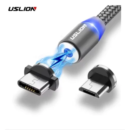 Uslion magnetischer USB-C Kabel + USB C Magnet Adapter