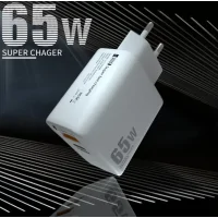 Stecker Wall/ Netzteil/USB- und Typ-C-Adapter 65 W 5 V Super Fast Charge 3.0 – BK385-GaNDieses 65-W-5-V-Netzteil mit 1 USB-Buchse und 1 USB-Typ-C-Anschluss ermöglicht die Stromversorgung aller Arten von Geräten.Dank seines Netzsteckereingangs können Sie eine große Auswahl an Zubehörteilen aufladen.Ausgestattet mit GaN-Technologie (Galliumnitrid) erkennt es angeschlossene Geräte intelligent und liefert den optimalen Strom. 17056Smoke-Shop.ch6,90 CHFsmoke-shop.ch6,90 CHF