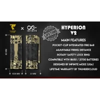 Mod Meca Hyperion V2 Copper Plain - Thunder Cloud x Infinite ModzDer Mod Hyperion V2 ist das Ergebnis einer einzigartigen Zusammenarbeit zwischen Thunder Cloud und Infinite Modz und zeichnet sich durch sein edles Design und seine außergewöhnlichen Fähigkeiten aus.Genießen Sie die Leistung eines mechanischen Mods.Funktioniert mit einem 21700/18650-Akku (nicht im Lieferumfang enthalten).Seitlicher Feuerknopf mit Ring arretierbar.Einstellbarer Schaltweg.Austauschbare Hülse.Zerstäuber mit einem Durchmesser von maximal 28 mm schließen bündig mit dem Mod ab.Farbe- Copper Plain (Bild 1)17113Polygon Mod - Frankreich76,90 CHFsmoke-shop.ch76,90 CHF