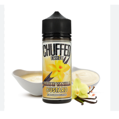 Deluxe Vanilla Custard - Desserts 100ml Shortfill Liquid by ChuffedLieferumfang: Deluxe Vanilla Custard - Desserts 100ml Shortfill Liquid by ChuffedSo cremig, so perfekt, dass Sie immer mehr davon wollen werden. Reichhaltige, cremige Vanillecreme mit grosszügigen Mengen Vanille.Für alle Dessertfans, lecker vanille Pudding der seinesgleichen sucht  Inhalt: 100mlNikotingehalt: 0 mgMischverhältnis: 30% PG / 70% VGInhaltstoffe: Propylenglykol, pflanzliches Glyzerin, Aromen17166Chuffed Premium UK Liquids14,90 CHFsmoke-shop.ch14,90 CHF