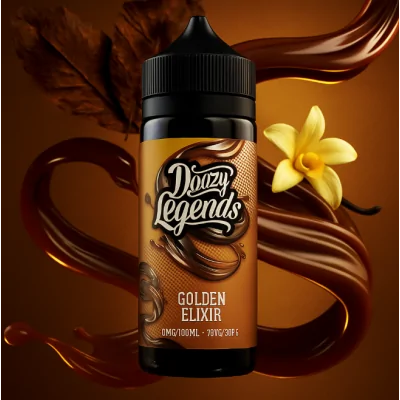 Doozy Legends - Golden Elixir - 100ml 00mg - Shortfill - Doozy VapeDoozy Legends Golden Elixir 100 ml E-Liquid Shortfill. Ein mildes E-Liquid mit Tabakgeschmack, perfekt kombiniert mit Karamell-Toffee und einem Hauch Vanille. Diese goldene Mischung wird Sie verzaubern. Der Geschmack von warmem, geschmolzenem Toffee, umhüllt von mildem Tabak und Vanille, macht dieses E-Liquid zu einem ganz besonderen Erlebnis. Beim Ausatmen verwandeln sich die Tabaknoten schnell in samtige Karamellwolken.Nikotin: 0mg (Nikotin Shot kompatibel)Flasche: 120ml Flasche mit 100ml Liquid, Platz für 2 x Nic ShotsZusätzliche Informationen- Hauptgeschmacksrichtungen: Tabak, Karamel Toffe Vanille- PG/VG-Verhältnis: 50/50- Flaschengröße: 100mlNicotine strenght00 mg.Eliquid typeShort Fill eliquidsFlavourGourmant TobaccoCapacity100mlPG/VG50/50CountryUK17142Doozy Liquids24,90 CHFsmoke-shop.ch24,90 CHF