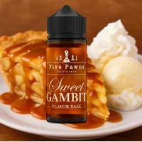 Sweet Gambit Original - 0mg 100ml - Five Pawns - shortfillEr braucht keine Einführung, hier ist ein großer Premium-Klassiker: der Gambit. Auf der Basis von Granny-Smith-Äpfeln wurde ein guter Geschmack von Karamell hinzugefügt. Stellen Sie sich eine flockige Kruste vor, die mit einem Klecks französischem Vanilleeis und ungesüßter Schlagsahne gekrönt wird - der Gambit wird Sie an den Apfelkuchen Ihrer Großmutter erinnern!Sweet Gambit Original - 0mg 50ml - Five Pawns - shortfillHersteller Five PawnsSortiment OriginalLand USAGeschmack Fruchtig &amp; GourmetPG/VG-Verhältnis 50/50Verpackung 120ml PE-Flasche mit kindersicherem VerschlussFüllmenge 100ml17141Five Pawns Signature vapor Liquids California14,90 CHFsmoke-shop.ch14,90 CHF