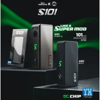 Mod S101 - 21700/20700/18650 - San Indonesia X Gerobak Vaper - YIHI ChipEntdecken Sie den Mod S101, eine Zusammenarbeit von San Indonesia &amp; Gerobak Vaper.Funktioniert mit 1 Akku 18650/20700/21700 (nicht im Lieferumfang enthalten).Leistung über ein Potentiometer bis zu maximal 101 Watt einstellbar.Äußerst stabiler YiHi-Chipsatz.In die Mitte des Mods integrierte RGB-LED, die die verbleibende Akkulaufzeit anzeigt.Individuell gestaltbare Seitenwände.Mehrere Schutzvorrichtungen für 100 % sicheres Dampfen.Farbe: Gunmetal17196SAN INDONESIA X Gerobak Vaper48,90 CHFsmoke-shop.ch48,90 CHF