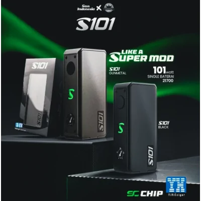 Mod S101 - 21700/20700/18650 - San Indonesia X Gerobak Vaper - YIHI ChipEntdecken Sie den Mod S101, eine Zusammenarbeit von San Indonesia & Gerobak Vaper.Funktioniert mit 1 Akku 18650/20700/21700 (nicht im Lieferumfang enthalten).Leistung über ein Potentiometer bis zu maximal 101 Watt einstellbar.Äußerst stabiler YiHi-Chipsatz.In die Mitte des Mods integrierte RGB-LED, die die verbleibende Akkulaufzeit anzeigt.Individuell gestaltbare Seitenwände.Mehrere Schutzvorrichtungen für 100 % sicheres Dampfen.Farbe: Gunmetal17196SAN INDONESIA X Gerobak Vaper69,90 CHFsmoke-shop.ch69,90 CHF Mod S101 - 21700/20700/18650 - San Indonesia X Gerobak Vaper - YIHI ChipEntdecken Sie den Mod S101, eine Zusammenarbeit von San Indonesia & Gerobak Vaper.Funktioniert mit 1 Akku 18650/20700/21700 (nicht im Lieferumfang enthalten).Leistung über ein Potentiometer bis zu maximal 101 Watt einstellbar.Äußerst stabiler YiHi-Chipsatz.In die Mitte des Mods integrierte RGB-LED, die die verbleibende Akkulaufzeit anzeigt.Individuell gestaltbare Seitenwände.Mehrere Schutzvorrichtungen für 100 % sicheres Dampfen.Farbe: Gunmetal17196SAN INDONESIA X Gerobak Vaper69,90 CHFsmoke-shop.ch69,90 CHF