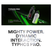 Pack Pod Typhos PRO - Uwell - 6 ml - 3000 mAh - USB C - 45 WattEntschlossen dynamisch, leistungsstark – das ist der Typhos Pro von Uwell.Integrierter 3000-mAh-Akku, der sich über USB-C mit 2 A schnell aufladen lässt.Die Leistung passt sich je nach eingesetzter Kartusche automatisch auf bis zu 45 Watt an.2 Betriebsmodi: Storm und Waves.6 ml Fassungsvermögen und seitliche Befüllung.Kartuschen mit integriertem Dual-Mesh-Widerstand.Kompatibel mit Kartuschen der Typhos Platform-Serie.Einstellbarer Airflow, perfekt für MTL- bis RDL-Züge.Großes, klares und gut lesbares 1,47-Zoll-Display mit dynamischen Designs.Aktivierung per Knopfdruck oder automatisch durch Inhalieren.17197Uwell 44,90 CHFsmoke-shop.ch44,90 CHF