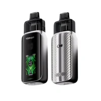 Pack Pod Typhos PRO - Uwell - 6 ml - 3000 mAh - USB C - 45 WattEntschlossen dynamisch, leistungsstark – das ist der Typhos Pro von Uwell.Integrierter 3000-mAh-Akku, der sich über USB-C mit 2 A schnell aufladen lässt.Die Leistung passt sich je nach eingesetzter Kartusche automatisch auf bis zu 45 Watt an.2 Betriebsmodi: Storm und Waves.6 ml Fassungsvermögen und seitliche Befüllung.Kartuschen mit integriertem Dual-Mesh-Widerstand.Kompatibel mit Kartuschen der Typhos Platform-Serie.Einstellbarer Airflow, perfekt für MTL- bis RDL-Züge.Großes, klares und gut lesbares 1,47-Zoll-Display mit dynamischen Designs.Aktivierung per Knopfdruck oder automatisch durch Inhalieren.17197Uwell 31,40 CHFsmoke-shop.ch31,40 CHF