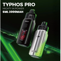 Pack Pod Typhos PRO - Uwell - 6 ml - 3000 mAh - USB C - 45 WattEntschlossen dynamisch, leistungsstark – das ist der Typhos Pro von Uwell.Integrierter 3000-mAh-Akku, der sich über USB-C mit 2 A schnell aufladen lässt.Die Leistung passt sich je nach eingesetzter Kartusche automatisch auf bis zu 45 Watt an.2 Betriebsmodi: Storm und Waves.6 ml Fassungsvermögen und seitliche Befüllung.Kartuschen mit integriertem Dual-Mesh-Widerstand.Kompatibel mit Kartuschen der Typhos Platform-Serie.Einstellbarer Airflow, perfekt für MTL- bis RDL-Züge.Großes, klares und gut lesbares 1,47-Zoll-Display mit dynamischen Designs.Aktivierung per Knopfdruck oder automatisch durch Inhalieren.17197Uwell 44,90 CHFsmoke-shop.ch44,90 CHF
