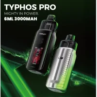 Pack Pod Typhos PRO - Uwell - 6 ml - 3000 mAh - USB C - 45 WattEntschlossen dynamisch, leistungsstark – das ist der Typhos Pro von Uwell.Integrierter 3000-mAh-Akku, der sich über USB-C mit 2 A schnell aufladen lässt.Die Leistung passt sich je nach eingesetzter Kartusche automatisch auf bis zu 45 Watt an.2 Betriebsmodi: Storm und Waves.6 ml Fassungsvermögen und seitliche Befüllung.Kartuschen mit integriertem Dual-Mesh-Widerstand.Kompatibel mit Kartuschen der Typhos Platform-Serie.Einstellbarer Airflow, perfekt für MTL- bis RDL-Züge.Großes, klares und gut lesbares 1,47-Zoll-Display mit dynamischen Designs.Aktivierung per Knopfdruck oder automatisch durch Inhalieren.17197Uwell 31,40 CHFsmoke-shop.ch31,40 CHF
