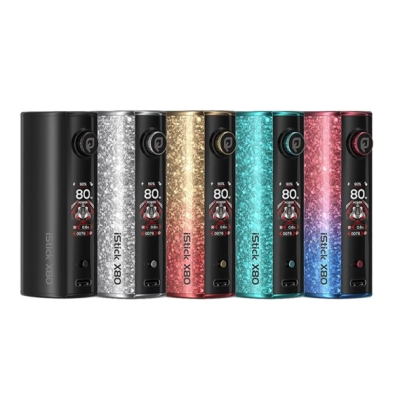 Box iStick X80 3200mAh - Eleaf - USB C - 3200 mAh - 80 WattHier ist der Mod iStick X80, ein Modell mit leuchtenden Farben und bemerkenswerter Leistung. Integrierter Akku mit 3200 mAh, der sich schnell (2 A) über USB-C aufladen lässt.Aufrüstbarer, zuverlässiger und leistungsstarker Smart Chip Inside 2.0-Chipsatz.Einstellbare Leistung von 5 bis 80 Watt.2 Betriebsmodi: Power und RTA (einstellbare Spannung von 0,5 V bis 9 V).Multifunktionstaste mit integriertem Einstellrad.Klares und gut lesbares 1,05-Zoll-TFT-Display.4 wählbare animierte Themen: Racer, Bubbles, Pulse und Aurora.Schalter zum Sperren des Mods und zur Vermeidung von versehentlichem Drücken.Mehrere Schutzvorrichtungen für 100 % sicheres Dampfen.14757Esmoka/Eleaf38,00 CHFsmoke-shop.ch38,00 CHF
