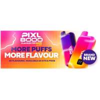 PIXL 8000 VAPE KIT - 20mg - 2ml Pod -10ml Tank - USB-C - Tanks wechselbarDas Pod- PIXL 8000 ist eine kostengünstige Option für alle, die Wert auf Komfort legen. Mit einem integrierten 650-mAh-Akku liefert dieses wiederaufladbare Gerät bis zu 8000 Züge und hält damit so lange wie zehn Standard-Einweggeräte.Dank seines kompakten Designs lässt es sich leicht in der Tasche transportieren, und sein wiederaufladbarer Akku sorgt für lang anhaltenden Genuss. Schließen Sie einfach den mitgelieferten 10-ml-Nachfüllbehälter an, und schon können Sie loslegen.MERKMALE:Wiederaufladbares Einweg-Vape10ml Nachfüllbehälter20mg Nik-Salz E-Flüssigkeit650mAh Eingebauter AkkuBoost-Modus8000 Züge pro GerätEingebauter 2ml austauschbarer PodSchnelles Aufladen (ohne USB-C Kabel separat erhältlich)Kindersichere SperreKompatibel zum neuen Schweizer Tabakgesetz (2ml Pod - separater Tank)Pod auswechselbar - Coils fest verbaut. 17224Pixl - Big Puff19,90 CHFsmoke-shop.ch19,90 CHF PIXL 8000 VAPE KIT - 20mg - 2ml Pod -10ml Tank - USB-C - Tanks wechselbarDas Pod- PIXL 8000 ist eine kostengünstige Option für alle, die Wert auf Komfort legen. Mit einem integrierten 650-mAh-Akku liefert dieses wiederaufladbare Gerät bis zu 8000 Züge und hält damit so lange wie zehn Standard-Einweggeräte.Dank seines kompakten Designs lässt es sich leicht in der Tasche transportieren, und sein wiederaufladbarer Akku sorgt für lang anhaltenden Genuss. Schließen Sie einfach den mitgelieferten 10-ml-Nachfüllbehälter an, und schon können Sie loslegen.MERKMALE:Wiederaufladbares Einweg-Vape10ml Nachfüllbehälter20mg Nik-Salz E-Flüssigkeit650mAh Eingebauter AkkuBoost-Modus8000 Züge pro GerätEingebauter 2ml austauschbarer PodSchnelles Aufladen (ohne USB-C Kabel separat erhältlich)Kindersichere SperreKompatibel zum neuen Schweizer Tabakgesetz (2ml Pod - separater Tank)Pod auswechselbar - Coils fest verbaut. 17224Pixl - Big Puff19,90 CHFsmoke-shop.ch19,90 CHF