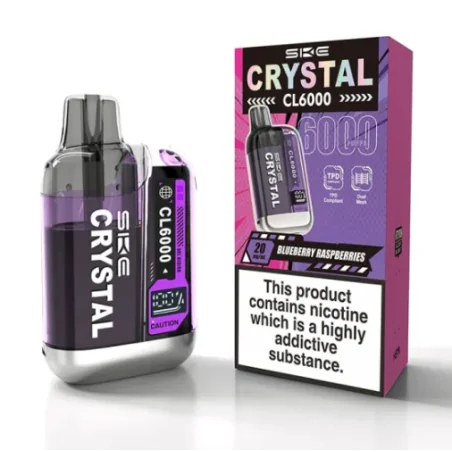 SKE Crystal CL6000 Kit - 20mg - 2ml Pod -10ml Tank - USB-C - Tanks wechselbar