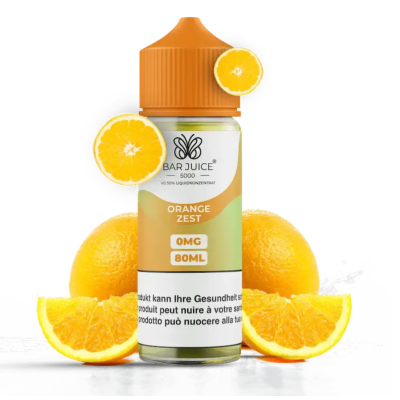 Bar Juice - Orange Zest - 80ml ShortfillLieferumfang: Bar Juice - Orange Zest - 80ml ShortfillGeschmack: OrangeMischverhältnis: 50&nbsp;VG / 50&nbsp;PGInhalt: 80 ml in einer 120 ml Chubby Flasche17262Bar Juice 5000 - Premium UK Liquids22,90&nbsp;CHFsmoke-shop.ch22,90&nbsp;CHF
