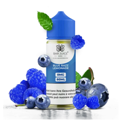 Bar Juice - Blue Razz Lemonade - 80ml ShortfillLieferumfang:Bar Juice - Blue Razz Lemonade - 80ml ShortfillGeschmack: fBlaue Himbeere, mit Blaubeere GeschmackMischverhältnis: 50&nbsp;VG / 50&nbsp;PGInhalt: 80 ml in einer 120 ml Chubby Flasche17276Bar Juice 5000 - Premium UK Liquids22,90&nbsp;CHFsmoke-shop.ch22,90&nbsp;CHF