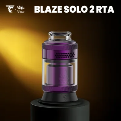 Blaze Solo 2 RTA 3.5ml 25mm - Thunder Cloud x Mike Vapes - silberBlaze Solo 2 RTA 3.5ml 25mm - Thunder Cloud x Mike Vapes - Vers. FarbenDer Blaze Solo RTA feiert sein großes Comeback mit einer noch ausgefeilteren Version 2, die aus der Zusammenarbeit zwischen Thunder Cloud und Mike Vapes hervorgegangen ist! Postless Single-Coil-Deck in W-Form für eine einfache Installation der Coils.Fassungsvermögen von 3,5 ml (gerade) oder 5,5 ml (Bubble) und Befüllung von oben.Präzise einstellbarer Top-Airflow in Wabenform, perfekt für RDL- bis DL-Züge.Drip Tip 810 Wide Bore.Durchmesser von 25 mm (Basis) und 29 mm mit Pyrex-Bubble.Lieferumfang1 x Blaze Solo 2 RTA1 x Pyrex Straight 3,5 ml (vorinstalliert)1 x Pyrex Bubble 5,5 ml1 x Zubehörtasche1 x BedienungsanleitungEigenschaftenAbmessungen: 42,0 x Ø25,0 mm (Basis)Postless Single-Coil-DeckFassungsvermögen: 3,5 ml / 5,5 mlEinstellbarer AirflowZug: RDL bis DL Drip Tip 810 17139Thunder Cloud x EL62,00 CHFsmoke-shop.ch62,00 CHF Blaze Solo 2 RTA 3.5ml 25mm - Thunder Cloud x Mike Vapes - silberBlaze Solo 2 RTA 3.5ml 25mm - Thunder Cloud x Mike Vapes - Vers. FarbenDer Blaze Solo RTA feiert sein großes Comeback mit einer noch ausgefeilteren Version 2, die aus der Zusammenarbeit zwischen Thunder Cloud und Mike Vapes hervorgegangen ist! Postless Single-Coil-Deck in W-Form für eine einfache Installation der Coils.Fassungsvermögen von 3,5 ml (gerade) oder 5,5 ml (Bubble) und Befüllung von oben.Präzise einstellbarer Top-Airflow in Wabenform, perfekt für RDL- bis DL-Züge.Drip Tip 810 Wide Bore.Durchmesser von 25 mm (Basis) und 29 mm mit Pyrex-Bubble.Lieferumfang1 x Blaze Solo 2 RTA1 x Pyrex Straight 3,5 ml (vorinstalliert)1 x Pyrex Bubble 5,5 ml1 x Zubehörtasche1 x BedienungsanleitungEigenschaftenAbmessungen: 42,0 x Ø25,0 mm (Basis)Postless Single-Coil-DeckFassungsvermögen: 3,5 ml / 5,5 mlEinstellbarer AirflowZug: RDL bis DL Drip Tip 810 17139Thunder Cloud x EL62,00 CHFsmoke-shop.ch62,00 CHF