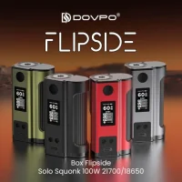 Box Flipside Solo 100W 21700/18650 + Squonk Flasche - Dovpo