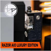 Razor AIO Luxury Edition - BP Mods - 18650 (Boro Mod) 80 WattHier ist das neueste Produkt von BP Mods: Der Razor AIO, ein Mod vom Typ Billet Box mit außergewöhnlichem Design und Ergonomie.Funktioniert mit einem 18650-Akku (nicht im Lieferumfang enthalten).Leistung einstellbar von 5 bis maximal 80 Watt.4 Betriebsmodi: Power, Bypass, Voltage und TC (SS, TI, NI, NIFE 30, NIFE 48).Neuer stabiler und präziser Chipsatz, verbessert für den Temperaturregelungsmodus.5 ml Fassungsvermögen und Befüllung über die Vorderseite.Einstellbarer Airflow, perfekt für MTL- bis DL-Züge.Kompatibel mit TMD V2-Widerständen sowie PnP- und GTX-Widerständen.Informatives Display an der Seite des Mods unter der Blende.Blende und Drip Tips aus einer edlen Harz/Metall-Verbundwerkstoff.Schraubenschlüssel zum Lösen der magnetischen Mutter.17356BP MODS92,00&nbsp;CHFsmoke-shop.ch92,00&nbsp;CHF