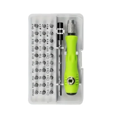 32 in 1 Präzisionsschraubendreher 7089CLieferumfang: 1x 32 in 1 Präzisionsschraubendreher 7089CPräzisionsschraubendreher mit einem Griff, 30 Bits, einer Verlängerung und einer Transportbox. Hergestellt aus Chrom-Vanadium-Stahl für hohe Steifigkeit. Ausgezeichnete Handhabung dank eines sehr gut durchdachten Designs. Doppelstecksystem (die Bits passen auch direkt auf den Griff des Schraubendrehers).15530Smoke-Shop.ch8,90 CHFsmoke-shop.ch8,90 CHF 32 in 1 Präzisionsschraubendreher 7089CLieferumfang: 1x 32 in 1 Präzisionsschraubendreher 7089CPräzisionsschraubendreher mit einem Griff, 30 Bits, einer Verlängerung und einer Transportbox. Hergestellt aus Chrom-Vanadium-Stahl für hohe Steifigkeit. Ausgezeichnete Handhabung dank eines sehr gut durchdachten Designs. Doppelstecksystem (die Bits passen auch direkt auf den Griff des Schraubendrehers).15530Smoke-Shop.ch8,90 CHFsmoke-shop.ch8,90 CHF