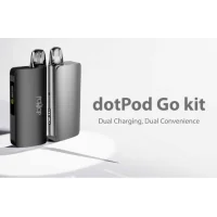 Pod Dotpod Go Kit - 2ml - 3000 mAh von Dotmod - USB CPod Dotpod Go - 2ml - 3000 mAh von DotmodHervorragende Ergonomie, mehrere Lademodi, edles Design – der dotPod Go von Dotmod überzeugt auf ganzer Linie.Integrierter Akku mit 2350 mAh (Powerbank) und 650 mAh (Pod), schnell aufladbar mit 2 A über USB-C oder magnetisches Ladegerät.Möglichkeit, die Powerbank und den Pod gleichzeitig aufzuladen.Die Leistung passt sich je nach eingesetzter Kartusche automatisch zwischen 16 und 22 Watt an.Fassungsvermögen von 2 ml und seitliche Befüllung.Integrierter Mesh-Widerstand mit einem Wert von 0,8 Ohm.Kompatibel mit den Kartuschen der dotPod-Serie.Einstellbarer Airflow, perfekt für MTL- bis RDL-Züge.Doppeltes, klares und gut lesbares Display (Powerbank TFT 0,99„, Pod OLED 0,69“).Robuste Konstruktion aus sandgestrahlter und eloxierter Aluminiumlegierung.Automatische Aktivierung durch Inhalation.17385Dotmod44,90 CHFsmoke-shop.ch44,90 CHF Pod Dotpod Go Kit - 2ml - 3000 mAh von Dotmod - USB CPod Dotpod Go - 2ml - 3000 mAh von DotmodHervorragende Ergonomie, mehrere Lademodi, edles Design – der dotPod Go von Dotmod überzeugt auf ganzer Linie.Integrierter Akku mit 2350 mAh (Powerbank) und 650 mAh (Pod), schnell aufladbar mit 2 A über USB-C oder magnetisches Ladegerät.Möglichkeit, die Powerbank und den Pod gleichzeitig aufzuladen.Die Leistung passt sich je nach eingesetzter Kartusche automatisch zwischen 16 und 22 Watt an.Fassungsvermögen von 2 ml und seitliche Befüllung.Integrierter Mesh-Widerstand mit einem Wert von 0,8 Ohm.Kompatibel mit den Kartuschen der dotPod-Serie.Einstellbarer Airflow, perfekt für MTL- bis RDL-Züge.Doppeltes, klares und gut lesbares Display (Powerbank TFT 0,99„, Pod OLED 0,69“).Robuste Konstruktion aus sandgestrahlter und eloxierter Aluminiumlegierung.Automatische Aktivierung durch Inhalation.17385Dotmod44,90 CHFsmoke-shop.ch44,90 CHF