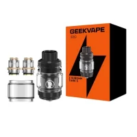 GEEKVAPE - Z5 - SUBOHM TANK 5 ml (Zeus Tank 5)Die Rückkehr einer wahren Legende: Geekvape präsentiert die fünfte Version des Clearomizers Zeus Sub-Ohm.Fassungsvermögen von 5,5/7 ml und Befüllung von oben.Kompatibel mit den Widerständen der Z-Serie.„Plug-and-Vape”-System zum Austausch der Widerstände.Einstellbarer, auslaufsicherer Airflow, perfekt für DL-Züge.Drip Tip 810 Wide Bore.Robuste Konstruktion aus Edelstahl.Bündig mit Mods, die Verdampfer mit einem Durchmesser von maximal 26 mm akzeptieren.8371geekvape28,00&nbsp;CHFsmoke-shop.ch28,00&nbsp;CHF