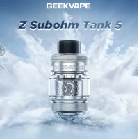 GEEKVAPE - Z5 - SUBOHM TANK 5 ml (Zeus Tank 5)Die Rückkehr einer wahren Legende: Geekvape präsentiert die fünfte Version des Clearomizers Zeus Sub-Ohm.Fassungsvermögen von 5,5/7 ml und Befüllung von oben.Kompatibel mit den Widerständen der Z-Serie.„Plug-and-Vape”-System zum Austausch der Widerstände.Einstellbarer, auslaufsicherer Airflow, perfekt für DL-Züge.Drip Tip 810 Wide Bore.Robuste Konstruktion aus Edelstahl.Bündig mit Mods, die Verdampfer mit einem Durchmesser von maximal 26 mm akzeptieren.8371geekvape28,00&nbsp;CHFsmoke-shop.ch28,00&nbsp;CHF