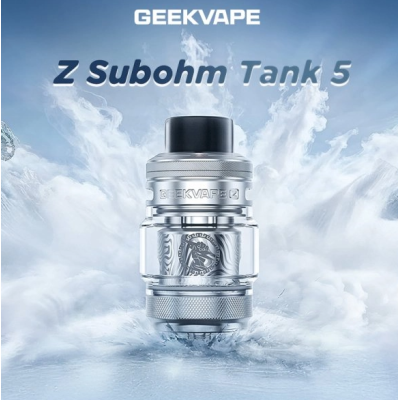 GEEKVAPE - Z - SUBOHM TANK 5 ml (Zeus Tank 5)Die Rückkehr einer wahren Legende: Geekvape präsentiert die fünfte Version des Clearomizers Zeus Sub-Ohm.Fassungsvermögen von 5,5/7 ml und Befüllung von oben.Kompatibel mit den Widerständen der Z-Serie.„Plug-and-Vape”-System zum Austausch der Widerstände.Einstellbarer, auslaufsicherer Airflow, perfekt für DL-Züge.Drip Tip 810 Wide Bore.Robuste Konstruktion aus Edelstahl.Bündig mit Mods, die Verdampfer mit einem Durchmesser von maximal 26 mm akzeptieren.8371geekvape28,00&nbsp;CHFsmoke-shop.ch28,00&nbsp;CHF