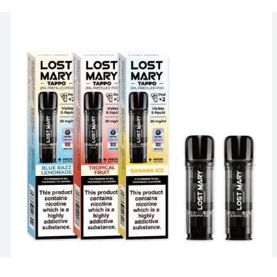 Lost Mary Tappo Pods 2 Pods - 20mg Lost Mary - Elfa Pro/Lost MaryDie Tappo-Patronen von Lost Mary sind jetzt bei smoke-shop.ch erhältlich!Finden Sie 11 verschiedene und überraschende Geschmacksrichtungen, die Ihnen mit Sicherheit gefallen werden.Die Flüssigkeit ist vom Widerstand getrennt, Sie müssen nur die Patrone einclipsen (indem Sie sie auf die Batteriebasis drücken), um sie mit der Vorrichtung "QUAQ Mesh + Coil" in Kontakt zu bringen, um ein Dampfen mit dem Gefühl außergewöhnlicher Aromen zu erhalten.Der Pod ist durchsichtig und lässt den Flüssigkeitsstand erkennen, so dass der Benutzer seinen nächsten Kauf leicht voraussehen kann!Vers. Geschmacksrichtungen auswählbarKompatibel mit Elfa PodsLieferumfang: 2 Pod à 2 ml17412Maryliq - Salts5,00 CHFsmoke-shop.ch5,00 CHF Lost Mary Tappo Pods 2 Pods - 20mg Lost Mary - Elfa Pro/Lost MaryDie Tappo-Patronen von Lost Mary sind jetzt bei smoke-shop.ch erhältlich!Finden Sie 11 verschiedene und überraschende Geschmacksrichtungen, die Ihnen mit Sicherheit gefallen werden.Die Flüssigkeit ist vom Widerstand getrennt, Sie müssen nur die Patrone einclipsen (indem Sie sie auf die Batteriebasis drücken), um sie mit der Vorrichtung "QUAQ Mesh + Coil" in Kontakt zu bringen, um ein Dampfen mit dem Gefühl außergewöhnlicher Aromen zu erhalten.Der Pod ist durchsichtig und lässt den Flüssigkeitsstand erkennen, so dass der Benutzer seinen nächsten Kauf leicht voraussehen kann!Vers. Geschmacksrichtungen auswählbarKompatibel mit Elfa PodsLieferumfang: 2 Pod à 2 ml17412Maryliq - Salts5,00 CHFsmoke-shop.ch5,00 CHF