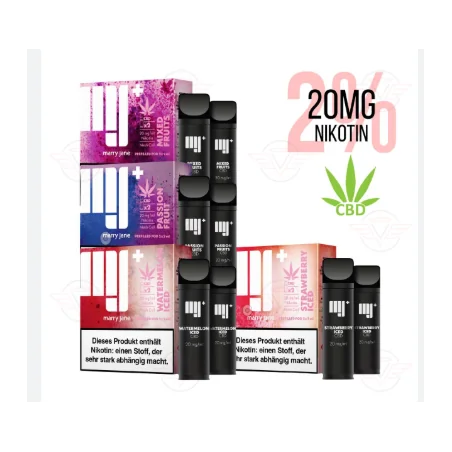 Marry Jane - 2x Pre-filled Pods 20mg/ml CBD & Nikotinsalz - Elfa Pods Kompatibel