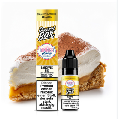 10 ml - Banoffee Pie - Nicotine Salts - Desserts - Dinner Lady10 ml - Banoffee Pie - Nicotine Salts - Desserts - Dinner Lady 10/20mgDinner Lady erweitert sein Sortiment Dessert Bar um eine originelle Kreation. Das E-Liquid Banoffee Pie wird Liebhaber von Gourmet-Dampfern mit seinen Aromen von reifer Banane, butterreichem Karamell und im Ofen gebackenem Mürbeteig überraschen. Die Dessert Bar-Reihe bietet dank ihrer besonders intensiven Aromen ein noch köstlicheres Erlebnis. E-Liquid mit Nikotinsalzen.10 ml-Fläschchen mit Kindersicherung10 ml dampfbereites E-LiquidNikotinsalzErhältlich mit 10 mg/ml oder 20 mg/mlPG/VG-Verhältnis: 50/50Geschmacksrichtung: Banane, Karamell, MürbteigHergestellt in England von Dinner LadyNikotinsalz:Nikotinsalz E-Liquids zum Nachfüllen von E-Zigaretten. Nikotinsalze sind bei der Inhalation wesentlich geschmacksneutraler und sanfter, sodass die sonst übliche scharfe bittere Note entfällt und der Hustenreiz nahezu nicht vorhanden ist.17431Dinner Lady7,90 CHFsmoke-shop.ch7,90 CHF 10 ml - Banoffee Pie - Nicotine Salts - Desserts - Dinner Lady10 ml - Banoffee Pie - Nicotine Salts - Desserts - Dinner Lady 10/20mgDinner Lady erweitert sein Sortiment Dessert Bar um eine originelle Kreation. Das E-Liquid Banoffee Pie wird Liebhaber von Gourmet-Dampfern mit seinen Aromen von reifer Banane, butterreichem Karamell und im Ofen gebackenem Mürbeteig überraschen. Die Dessert Bar-Reihe bietet dank ihrer besonders intensiven Aromen ein noch köstlicheres Erlebnis. E-Liquid mit Nikotinsalzen.10 ml-Fläschchen mit Kindersicherung10 ml dampfbereites E-LiquidNikotinsalzErhältlich mit 10 mg/ml oder 20 mg/mlPG/VG-Verhältnis: 50/50Geschmacksrichtung: Banane, Karamell, MürbteigHergestellt in England von Dinner LadyNikotinsalz:Nikotinsalz E-Liquids zum Nachfüllen von E-Zigaretten. Nikotinsalze sind bei der Inhalation wesentlich geschmacksneutraler und sanfter, sodass die sonst übliche scharfe bittere Note entfällt und der Hustenreiz nahezu nicht vorhanden ist.17431Dinner Lady7,90 CHFsmoke-shop.ch7,90 CHF