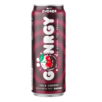 500 ml - Cola Cherry - Gönrgy - Energy Drink500 ml - Cola Cherry - Gönrgy - Energy DrinkMarke &amp; Labels: GönrgyHerstellungsland:&nbsp; Deutschland Zutaten Wasser, Zucker, Kohlensäure, Säureregulatoren: Calciumlactat, Magnesiumcarbonate: Säuerungsmittel (Citronensäure), natürliches Aroma, Koffein*, Taurin (0.03%), Vitaminmischung (Niacin, Pantothensäure, Vitamin B6, thiamin, Biotin und Vitamin B12, Ginkgoextrakt (0.01%), Panax Ginseng Wurzelextrakt (0.005%), Grüntee-Extrakt (0.005%), färbendes konzentrat (schwarze karotte, Süsskartoffel, Saflor). Stabilisatoren: Glycerinester aus Wurzelharz, Gummi Arabicum.* Koffein aus grünen Kaffeebohnen.17448Energy Drinks2,60&nbsp;CHFsmoke-shop.ch2,60&nbsp;CHF