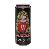 500 ml - Bad Apple - Monster Juiced - Energy Drink500 ml - Bad Apple - Monster Juiced - Energy DrinkMarke &amp; Labels: MonsterHerstellungsland:&nbsp; Deutschland Zutaten Wasser, Zucker, Kohlensäure, Säureregulatoren: Calciumlactat, Magnesiumcarbonate: Säuerungsmittel (Citronensäure), natürliches Aroma, Koffein*, Taurin (0.03%), Vitaminmischung (Niacin, Pantothensäure, Vitamin B6, thiamin, Biotin und Vitamin B12, Ginkgoextrakt (0.01%), Panax Ginseng Wurzelextrakt (0.005%), Grüntee-Extrakt (0.005%), färbendes konzentrat (schwarze karotte, Süsskartoffel, Saflor). Stabilisatoren: Glycerinester aus Wurzelharz, Gummi Arabicum.* Koffein aus grünen Kaffeebohnen.17452Energy Drinks2,60&nbsp;CHFsmoke-shop.ch2,60&nbsp;CHF