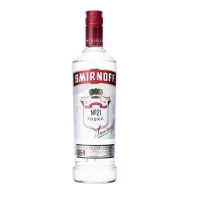 Smirnoff Red Label No. 21 Original Vodka 70clSmirnoff Red Label No. 21 Original Vodka 70clEin hochwertiger, dreifach destillierter Vodka mit weltweiter Verbreitung.Alkoholgehalt37.5%Flascheninhalt70clHerkunftslandVereinigte StaatenAbfüllerDiageo, Lakeside Drive, Park Royal, London NW107HQ, EnglandMarkeSmirnoffTypVodkaAnwendungpur oder für diverse Drinks und Cocktails, z.B. Martini, Cosmopolitan, Bloody Mary...Degustationsnotizmit Aromen von würzigem Getreide und Zitrusfrüchten.VerkehrsbezeichnungVodkaDetailsDreifach destilliert und durch Holzkohle gefiltertZutatenEin Zutatenverzeichnis ist nach Art. 16 Abs. 4 der VERORDNUNG (EU) Nr. 1169/2011 nicht erforderlich.17461Vodka19,90&nbsp;CHFsmoke-shop.ch19,90&nbsp;CHF