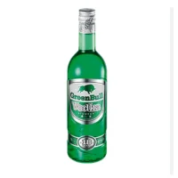 BULL Green Vodka Liquer 70clEin waldgrüner Vodka aus dem Traditionshaus Lateltin, der sich mit seiner hohen Qualität als reiner Getreidevodka sowie tropischen Fruchtaromen auszeichnet.Alkoholgehalt18%Flascheninhalt70clHerkunftslandSchweizRegionWinterthurAbfüllerLateltin AG, Im Hölderli 19, CH-8405 Winterthur, SchweizMarkeBull VodkaTypLikör auf Vodka-BasisAnwendungpur auf Eis oder in MischgetränkenDegustationsnotizExotisch tropische Fruchtaromen.VerkehrsbezeichnungLikörDetailsExotische AromenZutatenEin Zutatenverzeichnis ist nach Art. 16 Abs. 4 der VERORDNUNG (EU) Nr. 1169/2011 nicht erforderlich.17463Vodka14,90&nbsp;CHFsmoke-shop.ch14,90&nbsp;CHF