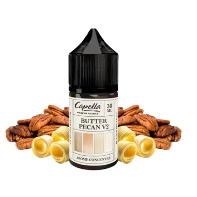 Butter Pecan V2 - Capella France Aroma 30ml (DIY)Butter Pecan V2 - Capella France Aroma 30ml (DIY)Lieferumfang: 1x Butter Pecan V2 - Capella France Aroma 30ml (DIY) Eine gebutterte und leicht geröstete Pekannuss mit einer köstlichen Note.Capacity (ml)30mlFlavorsFruityAromas Nussig , Butter SahneNicotine content in mg/ml0 mgDosierung: 10-15%Maturing TimeFrom 2 to 3 daysCountry of manufacturemade in France17473Capella Flavours10,90 CHFsmoke-shop.ch10,90 CHF Butter Pecan V2 - Capella France Aroma 30ml (DIY)Butter Pecan V2 - Capella France Aroma 30ml (DIY)Lieferumfang: 1x Butter Pecan V2 - Capella France Aroma 30ml (DIY) Eine gebutterte und leicht geröstete Pekannuss mit einer köstlichen Note.Capacity (ml)30mlFlavorsFruityAromas Nussig , Butter SahneNicotine content in mg/ml0 mgDosierung: 10-15%Maturing TimeFrom 2 to 3 daysCountry of manufacturemade in France17473Capella Flavours10,90 CHFsmoke-shop.ch10,90 CHF