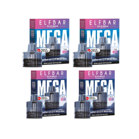 Elfbar ELFX Mega Pods - 1 Pack - Ersatzkartusche 2ml/10ml