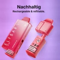 Elfbar - NX 7000 Kit - Strawberry Ice - Pod + Tank Wechselbar - 20 mg/mlElf Bar NX7000 Kit Elfbar NX 7000 ist ein wiederverwendbares Pod-System mit wechselbarem Coil und austauschbarem Liquid-Behälter für bis zu 7000 Züge (Herstellerangabe). Das Kit kombiniert einen 1000mAh Akku Liquid-Kapazität ( Pod mit 2ml) und 20mg/ml Nikotinsalz für konstante Leistung im Alltag. AF5000 - Eigenschaft BeschreibungZüge pro GerätBis zu 7000 Züge pro Gerät.TPD-KonformErfüllt die TPD-Richtlinien und verfügt über einen 2-ml-Tank und ein 10-ml-Liquid-Reservoir.Mesh-CoilVerwendet eine Mesh-Coil (auswechselbar), um den Geschmack zu verbessern.USB Type-CMit einem USB Type-C-Anschluss zum Aufladen.GeschmacksrichtungenKompatibel mit 15 verschiedenen Elfbar-Geschmacksrichtungen.Akkukapazität1000 mAh-Akku für eine lange Lebensdauer.Auslaufsicheres DesignDas Pod-Design ist auslaufsicher. 17513Elf Bar - Disposable Pods19,90 CHFsmoke-shop.ch19,90 CHF Elfbar - NX 7000 Kit - Strawberry Ice - Pod + Tank Wechselbar - 20 mg/mlElf Bar NX7000 Kit Elfbar NX 7000 ist ein wiederverwendbares Pod-System mit wechselbarem Coil und austauschbarem Liquid-Behälter für bis zu 7000 Züge (Herstellerangabe). Das Kit kombiniert einen 1000mAh Akku Liquid-Kapazität ( Pod mit 2ml) und 20mg/ml Nikotinsalz für konstante Leistung im Alltag. AF5000 - Eigenschaft BeschreibungZüge pro GerätBis zu 7000 Züge pro Gerät.TPD-KonformErfüllt die TPD-Richtlinien und verfügt über einen 2-ml-Tank und ein 10-ml-Liquid-Reservoir.Mesh-CoilVerwendet eine Mesh-Coil (auswechselbar), um den Geschmack zu verbessern.USB Type-CMit einem USB Type-C-Anschluss zum Aufladen.GeschmacksrichtungenKompatibel mit 15 verschiedenen Elfbar-Geschmacksrichtungen.Akkukapazität1000 mAh-Akku für eine lange Lebensdauer.Auslaufsicheres DesignDas Pod-Design ist auslaufsicher. 17513Elf Bar - Disposable Pods19,90 CHFsmoke-shop.ch19,90 CHF