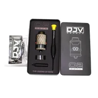 DJV RDTA V2 26mm - DJV x Vaping Bogan - Fiber Engrave Blau -