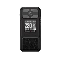 Mod Rayden 220 Full Black - BD Vape - XT Ultra GT 220 BoxmodBetrieb mit 2× 18650 AkkusLeistung: 5–220 WattXT Ultra GT 220 V1.0 ChipsetBypass‑ & Power‑Modus mit 5 ProfilenIndividuell anpassbare Benutzeroberfläche (inkl. Custom‑Design)CNC‑gefrästes Aluminium mit Carbonfaser‑AkzentVerdampfer‑Kompatibilität bis 26 mmMod Rayden 220 Full Black - BD Vape - XT Ultra GT 220 BoxmodMit dem Rayden 220 Full Black Mod erlebst du ein Design, das schlank, robust und hochwertig zugleich ist. Das CNC‑gefräste Aluminiumgehäuse in mattem Schwarz, kombiniert mit einer echten geschmiedeten Carbonfaser‑Platte, verleiht dem Mod eine einzigartige Optik sowie eine ausgezeichnete Haptik.Jedes Gerät verfügt über eine individuell verarbeitete Oberfläche, bei der die natürlichen Strukturen der geschmiedeten Carbonfaser zur Geltung kommen – dadurch ist jedes Exemplar ein Unikat.17577BD Vape108,00 CHFsmoke-shop.ch108,00 CHF Mod Rayden 220 Full Black - BD Vape - XT Ultra GT 220 BoxmodBetrieb mit 2× 18650 AkkusLeistung: 5–220 WattXT Ultra GT 220 V1.0 ChipsetBypass‑ & Power‑Modus mit 5 ProfilenIndividuell anpassbare Benutzeroberfläche (inkl. Custom‑Design)CNC‑gefrästes Aluminium mit Carbonfaser‑AkzentVerdampfer‑Kompatibilität bis 26 mmMod Rayden 220 Full Black - BD Vape - XT Ultra GT 220 BoxmodMit dem Rayden 220 Full Black Mod erlebst du ein Design, das schlank, robust und hochwertig zugleich ist. Das CNC‑gefräste Aluminiumgehäuse in mattem Schwarz, kombiniert mit einer echten geschmiedeten Carbonfaser‑Platte, verleiht dem Mod eine einzigartige Optik sowie eine ausgezeichnete Haptik.Jedes Gerät verfügt über eine individuell verarbeitete Oberfläche, bei der die natürlichen Strukturen der geschmiedeten Carbonfaser zur Geltung kommen – dadurch ist jedes Exemplar ein Unikat.17577BD Vape108,00 CHFsmoke-shop.ch108,00 CHF
