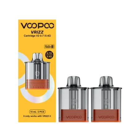 Kartusche - Vrizz 2 - 15 ml Ersatzpod - 0.7-04 ohm (2 - Pods) Voopoo