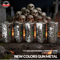 Mod S101 - 21700/18650 Black Cat - Gunmetal - San Indonesia x Gerobak Vaper - Yihi ChipSpezialedition: Mod S101 - 21700/18650 New Colors Gunmetal - San Indonesia x Gerobak VaperEntdecken Sie den Mod S101, eine Zusammenarbeit von San Indonesia &amp; Gerobak Vaper.Funktioniert mit 1 Akku 18650/20700/21700 (nicht im Lieferumfang enthalten).Leistung über ein Potentiometer bis zu maximal 101 Watt einstellbar.Äußerst stabiler YiHi-Chipsatz.In die Mitte des Mods integrierte RGB-LED, die die verbleibende Akkulaufzeit anzeigt.Individuell gestaltbare Seitenwände.Mehrere Schutzvorrichtungen für 100 % sicheres Dampfen.Farbe: Gunmetal , Motiv gemäss Abbildung17578SAN INDONESIA X Gerobak69,90&nbsp;CHFsmoke-shop.ch69,90&nbsp;CHF