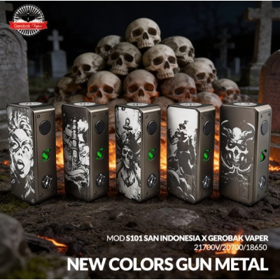 Mod S101 - 21700/18650 New Colors Gunmetal - San Indonesia x Gerobak Vaper - Yihi ChipSpezialedition: Mod S101 - 21700/18650 New Colors Gunmetal - San Indonesia x Gerobak VaperEntdecken Sie den Mod S101, eine Zusammenarbeit von San Indonesia & Gerobak Vaper.Funktioniert mit 1 Akku 18650/20700/21700 (nicht im Lieferumfang enthalten).Leistung über ein Potentiometer bis zu maximal 101 Watt einstellbar.Äußerst stabiler YiHi-Chipsatz.In die Mitte des Mods integrierte RGB-LED, die die verbleibende Akkulaufzeit anzeigt.Individuell gestaltbare Seitenwände.Mehrere Schutzvorrichtungen für 100 % sicheres Dampfen.Farbe: Gunmetal , Motiv gemäss Abbildung17578SAN INDONESIA X Gerobak69,90 CHFsmoke-shop.ch69,90 CHF Mod S101 - 21700/18650 New Colors Gunmetal - San Indonesia x Gerobak Vaper - Yihi ChipSpezialedition: Mod S101 - 21700/18650 New Colors Gunmetal - San Indonesia x Gerobak VaperEntdecken Sie den Mod S101, eine Zusammenarbeit von San Indonesia & Gerobak Vaper.Funktioniert mit 1 Akku 18650/20700/21700 (nicht im Lieferumfang enthalten).Leistung über ein Potentiometer bis zu maximal 101 Watt einstellbar.Äußerst stabiler YiHi-Chipsatz.In die Mitte des Mods integrierte RGB-LED, die die verbleibende Akkulaufzeit anzeigt.Individuell gestaltbare Seitenwände.Mehrere Schutzvorrichtungen für 100 % sicheres Dampfen.Farbe: Gunmetal , Motiv gemäss Abbildung17578SAN INDONESIA X Gerobak69,90 CHFsmoke-shop.ch69,90 CHF
