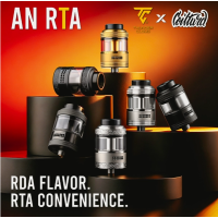 AN RTA 3.5/4.5ml 25mm - Thunder Cloud x Coilturd (Selbstwickler)AN RTA by ThunderCloud × Coilturd – Maximale Aromenentfaltung und höchste FlexibilitätDer AN RTA von ThunderCloud und Coilturd wurde entwickelt, um die intensive Geschmacksentfaltung eines Tröpfelverdampfers (RDA) mit dem Komfort eines modernen Tankverdampfers zu vereinen. Dank seines innovativen postlosen Single- und Dual-Coil-Decks, des flexiblen Airflow-Systems und der hochwertigen Verarbeitung richtet sich dieser RTA an anspruchsvolle Dampfer, die keine Kompromisse bei Geschmack und Performance eingehen möchten.Das großzügige Tankvolumen von 3,5 ml bzw. 4,5 ml ermöglicht lange Dampfsessions, während das praktische Top-Fill-System mit Vierteldrehung ein schnelles und sauberes Nachfüllen gewährleistet. Das austauschbare Airflow-System bietet eine präzise Anpassung des Luftzugs von restriktivem Direct Lung (RDL) bis hin zu offenem Direct Lung (DL).Gefertigt aus hochwertigem Edelstahl und mit einem Durchmesser von 25 mm schließt der AN RTA bündig mit den meisten modernen Akkuträgern ab.17618Thunder Cloud x EL69,90&nbsp;CHFsmoke-shop.ch69,90&nbsp;CHF