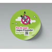 Vape Recycling Aufkleber SENS -