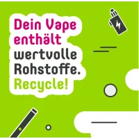 Vape Recycling Aufkleber SENS -Vape Recycling Aufkleber SENS - Motiv gemäss AbildungEinweg- Disposables Vapes gehören nicht in den Abfall und gehören in den Sondermüll (gleich wie Batterien)&nbsp;Vielen Dank für deine Mithilfe ! mit dem kostenlosen Recycling Bag kannst du deine Vapes umweltgerecht entsorgenAnwendung:&nbsp;Leere Akkus im Plastikbehälter/Sack sammeln und Bag in deinem Briefkasten oder Poststelle kostenlos abgeben. Die Akkus/Vapes werden umweltgerecht entsorgt / wiederaufbereitet ! Deine Mithilfe nützt der Umwelt, den Kritikern, und uns als Händler !&nbsp;Wir nehmen auch jederzeit leere Disposables zurück um Sie umweltbewusst zu entsorgen !&nbsp;Für dich keine Kosten - Für die Natur ein wichtiger Rohstoff zurück ! Bitte niemals Akkus in den Hausmüll (Verbrennung) geben !&nbsp;Vielen Dank im Vorraus !&nbsp;17678Smoke-Shop.ch0,00&nbsp;CHFsmoke-shop.ch0,00&nbsp;CHF