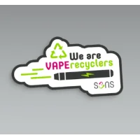 Vape Recycling Aufkleber SENS -