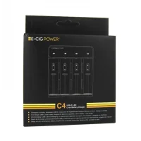Intelligent Charger C4 - E-Cig Power - 4 Fach - Ladegerät - USB C